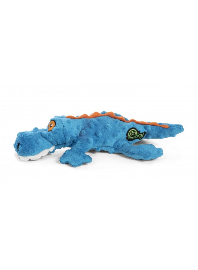 goDog لعبة الكلب القابلة للمضغ من goDog Gators، تقنية حراسة المضغ - زرقاء، صغيرة - Image 1