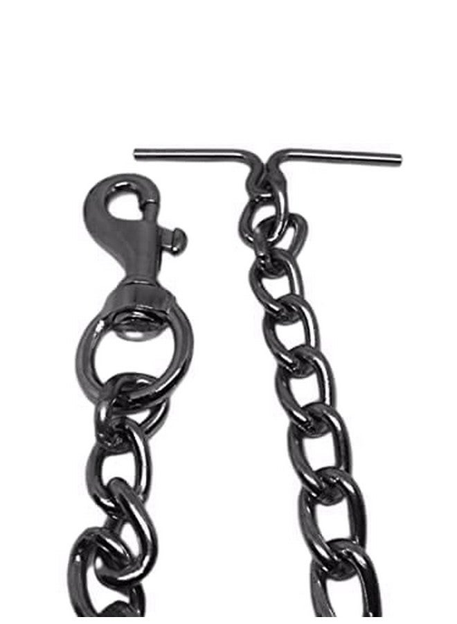 سلسلة الكلاب Silver Grind رقم 8 الثقيلة الوزن للكلاب سلسلة الكلاب الثقيلة مع خطاف ثقيل (L - 60 بوصة) للكلاب المتوسطة والكبيرة - Image 5