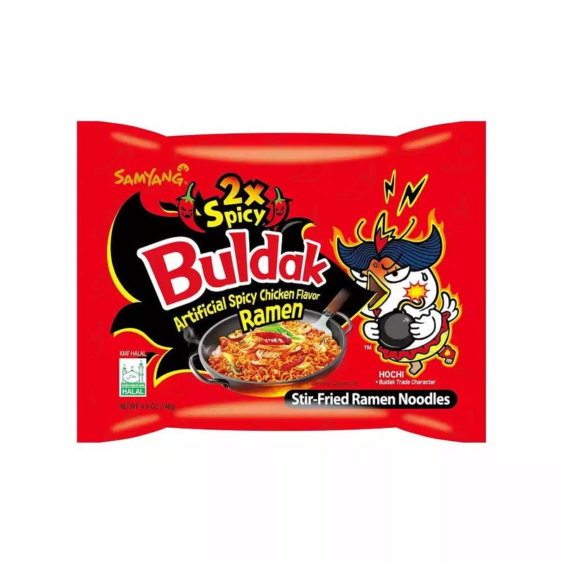 Buldak Hochi 2X Hot Chicken Flavor Ramen Fried Instant Noodle- 140gms - Image 1