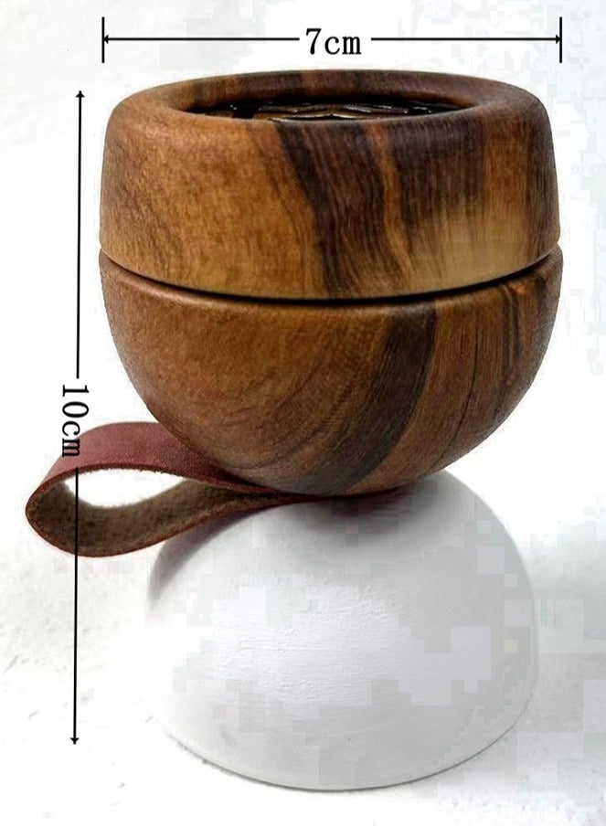 HOMESTAR مبخرة سيراميكية بلون خشبي 10 سم - Image 4