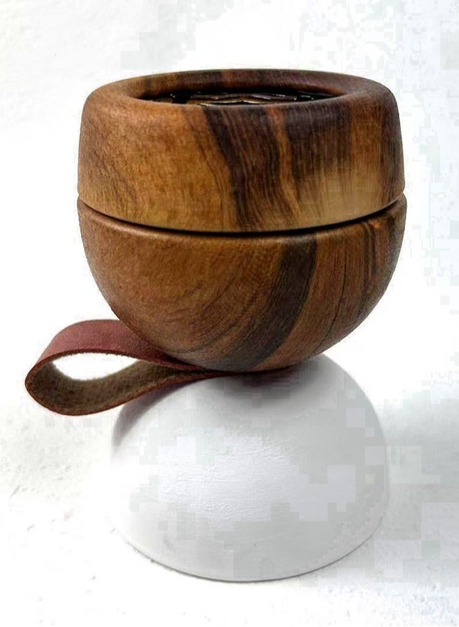 HOMESTAR مبخرة سيراميكية بلون خشبي 10 سم - Image 1