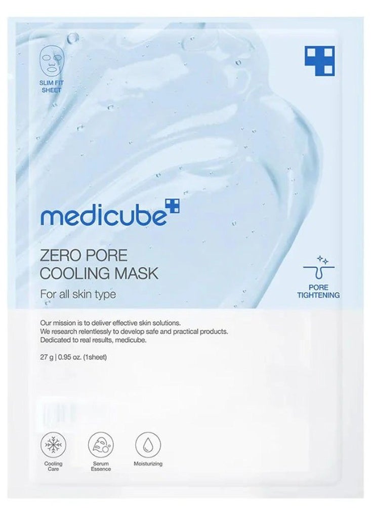 ZERO PORE COOLING MASK 1 SHEET - Deep Hydration: Helps restore essential moisture to the skin, leaving it feeling soft and fresh.