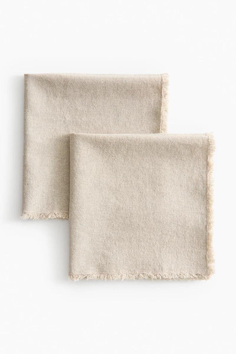 H&M 2-pack linen-blend napkins