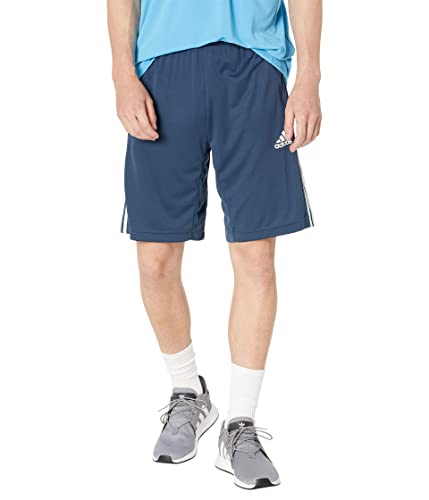 adidas Mens Designed 2 Move 3-Stripes Shorts Crew Navy/White 3X-Large - Image 5