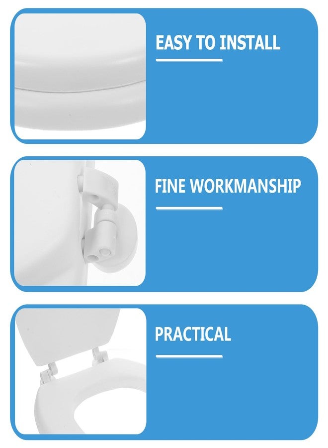 AUTSUPPL Soft Foam Elongated Toilet Seat Cushion, Universal Slow Closing Toilet Bowl Seat Replacement for Bathroom, White Compatible Mount, Padded Comfortable Fit for Seniors and Home Use - Image 3