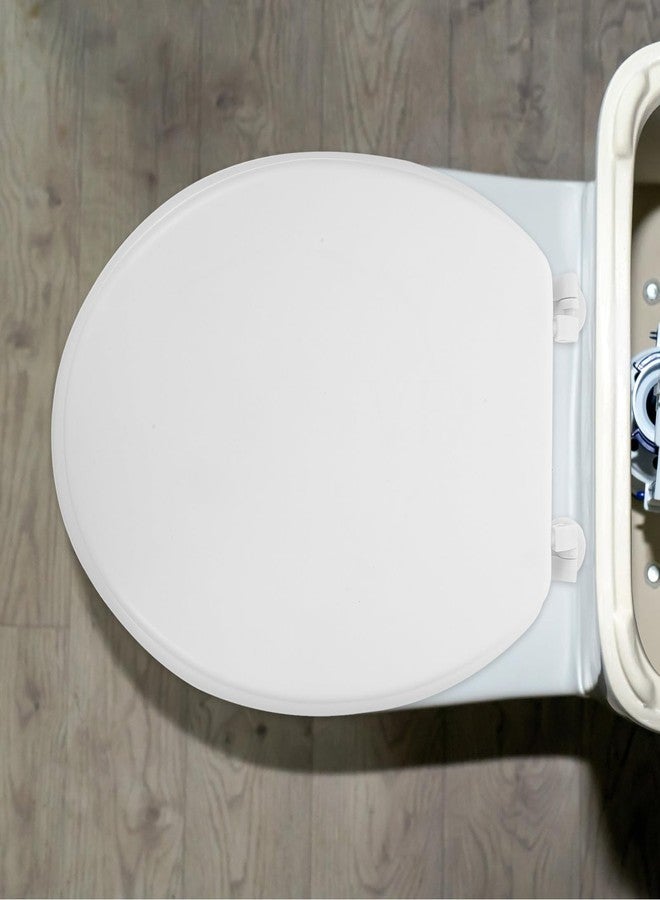 AUTSUPPL Soft Foam Elongated Toilet Seat Cushion, Universal Slow Closing Toilet Bowl Seat Replacement for Bathroom, White Compatible Mount, Padded Comfortable Fit for Seniors and Home Use - Image 4
