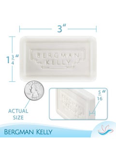 BERGMAN KELLY BERGMAN KELLY - Hotel Soap Bars - Tropical Waterfall, 1 oz, 100 PK - Travel Size Luxury Bulk Amenities Bar Soap - Mini Individually Wrapped Rectangular Soap, Small Toiletries for Airbnb & Motel  - Image 3