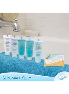 BERGMAN KELLY BERGMAN KELLY - Hotel Soap Bars - Tropical Waterfall, 1 oz, 100 PK - Travel Size Luxury Bulk Amenities Bar Soap - Mini Individually Wrapped Rectangular Soap, Small Toiletries for Airbnb & Motel  - Image 5