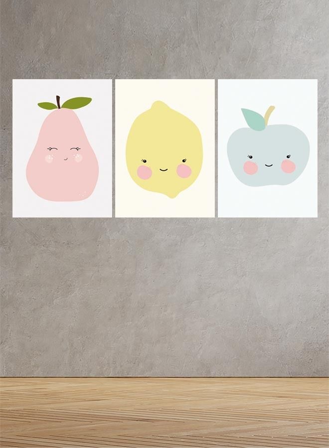 Marktna Decorative Wall Art Painting With a Modern Design for Children Rooms 3 Pieces Size 120x60cm - Image 1