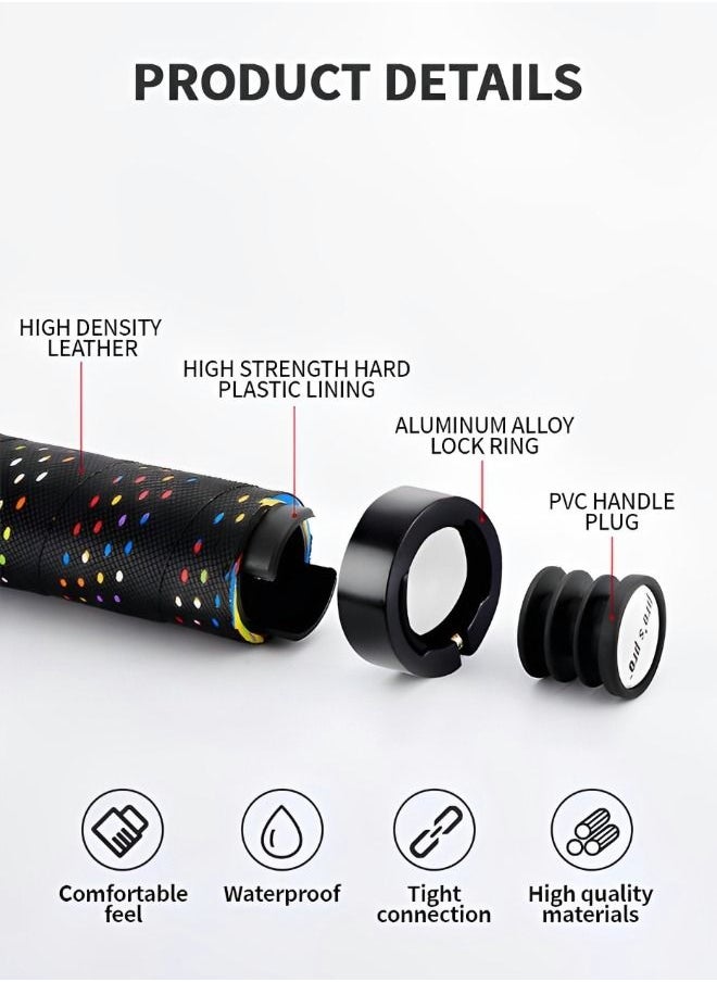 GROIC Bike Handlebar Grips, Double Lock-on Bicycle Grip Handle Bar, Anti-Slip Shock Absorbing  Soft Hand Grip Comfortable Ergonomic  for BMX, Mountain, MTB, Folding Bike  - Image 4