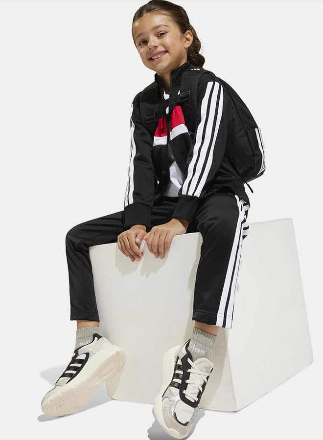 Adidas Seasonal Essentials Tiberio 3-Stripes Tricot Track Suit Kids - Image 3