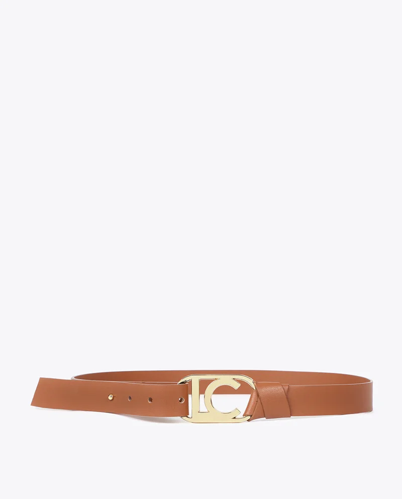 Lola Casademunt Oval Logo Chain Belt