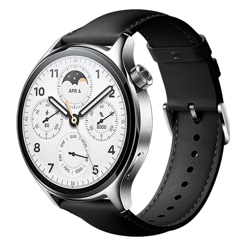 Genuine Leather Strap 22mm for Xiaomi Band S4/S3/S1Pro Black