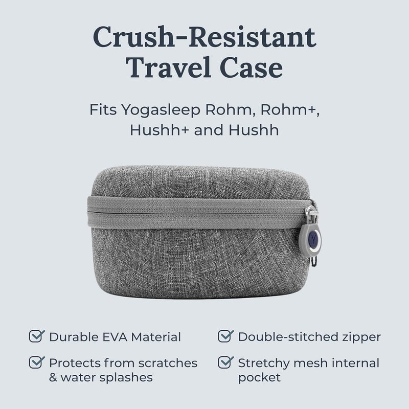 Yogasleep Marpac Crush-Resistant Travel Case for Hushh & Rohm White Noise Sound Machines, Provides Protection While Traveling, Double Stitch Zipper, Protection from Scratches & Water Splashes - Image 2