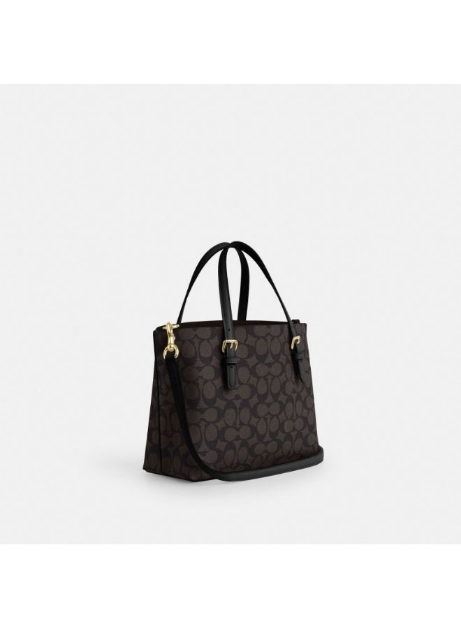 coachoutlet Coach outlet classic logo MOLLIE 25 tote bag - Dark Brown/Black - Image 2
