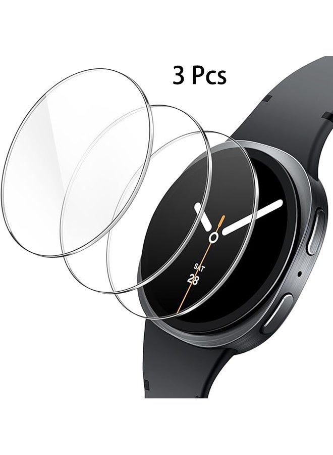 3 Pcs Tempered Glass Screen Protector for Samsung Galaxy Watch 8 40mm Waterproof Tempered Glass Film, 9H Screen Protector HD Anti-Scratch Screen Protector, Shatterproof, Bubble-Free Screen - Image 1