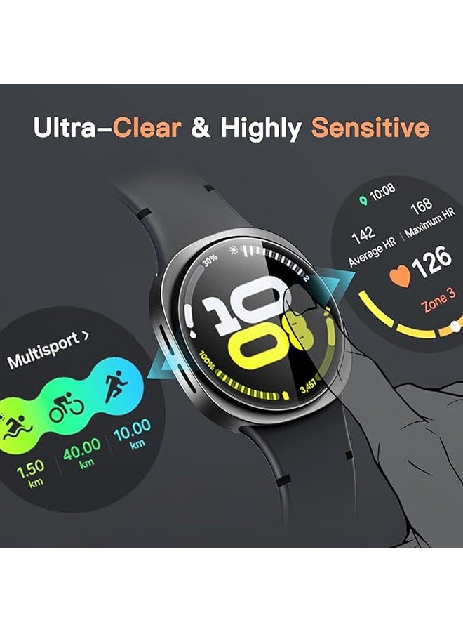 3 Pcs Tempered Glass Screen Protector for Samsung Galaxy Watch 8 40mm Waterproof Tempered Glass Film, 9H Screen Protector HD Anti-Scratch Screen Protector, Shatterproof, Bubble-Free Screen - Image 4
