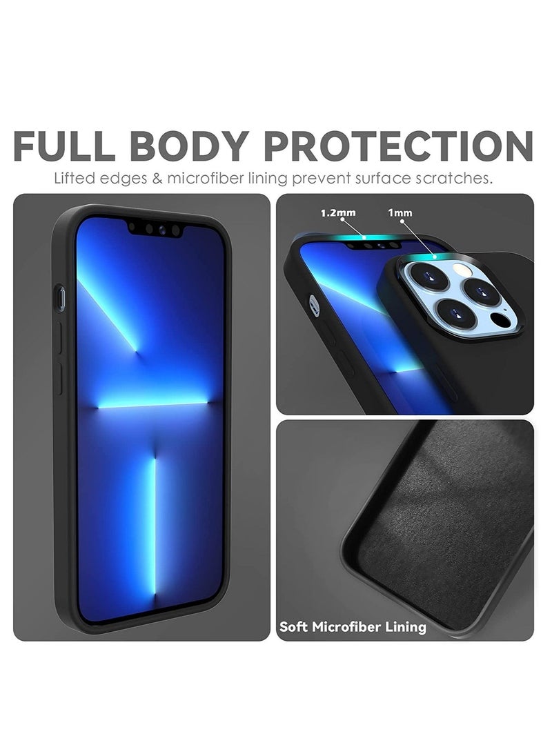 Raxoom Compatible with iPhone 14 Pro Max Case, Liquid Silicone Shockproof Protective Case with Soft Microfiber Lining for iPhone 14 Pro Max Black - Image 5