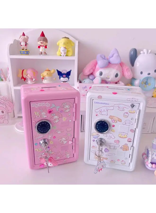 Hello Kitty Mini Metal Safe With Password Lock And Dual Keys For Coin Storage - Image 3