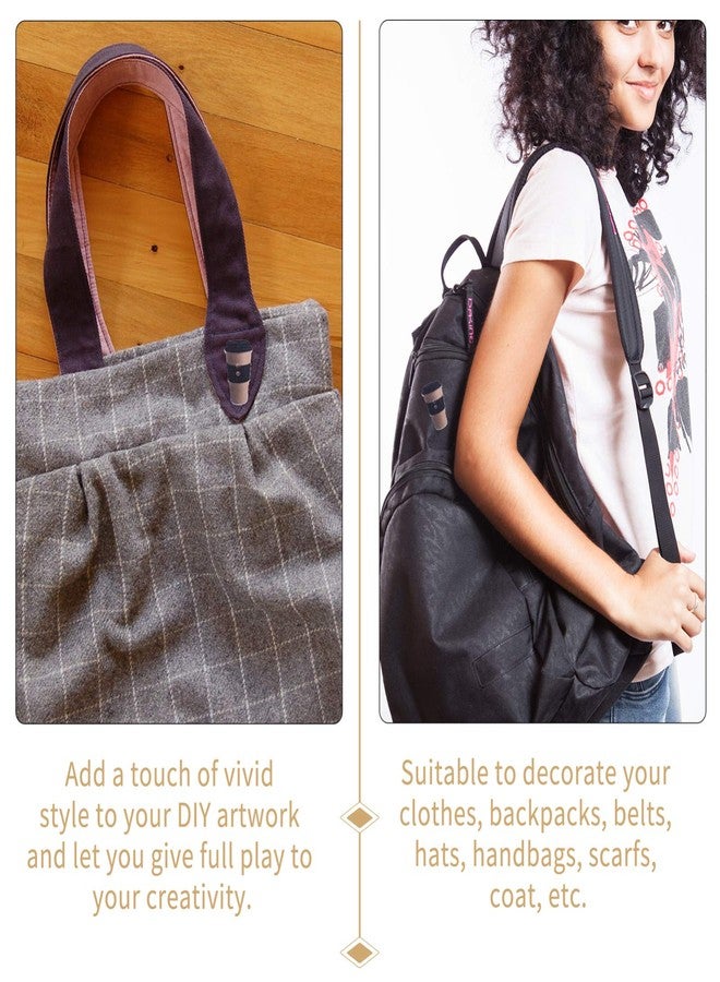 ARTIBETTER 100pcs Wooden Buttons Coffee Cup Design Sewing Button Decorative DIY Wood 1.5cm 2 Hole Button for Sewing Scrapbooking Oval Craft Embellishments Button - Image 3