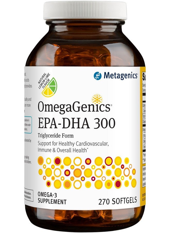 Metagenics Omegagenics Epadha 300Mg Daily Omega 3 Fish Oil Supplement To Support Cardiovascular Musculoskeletal And Immune System Health 270 Softgels - Image 1