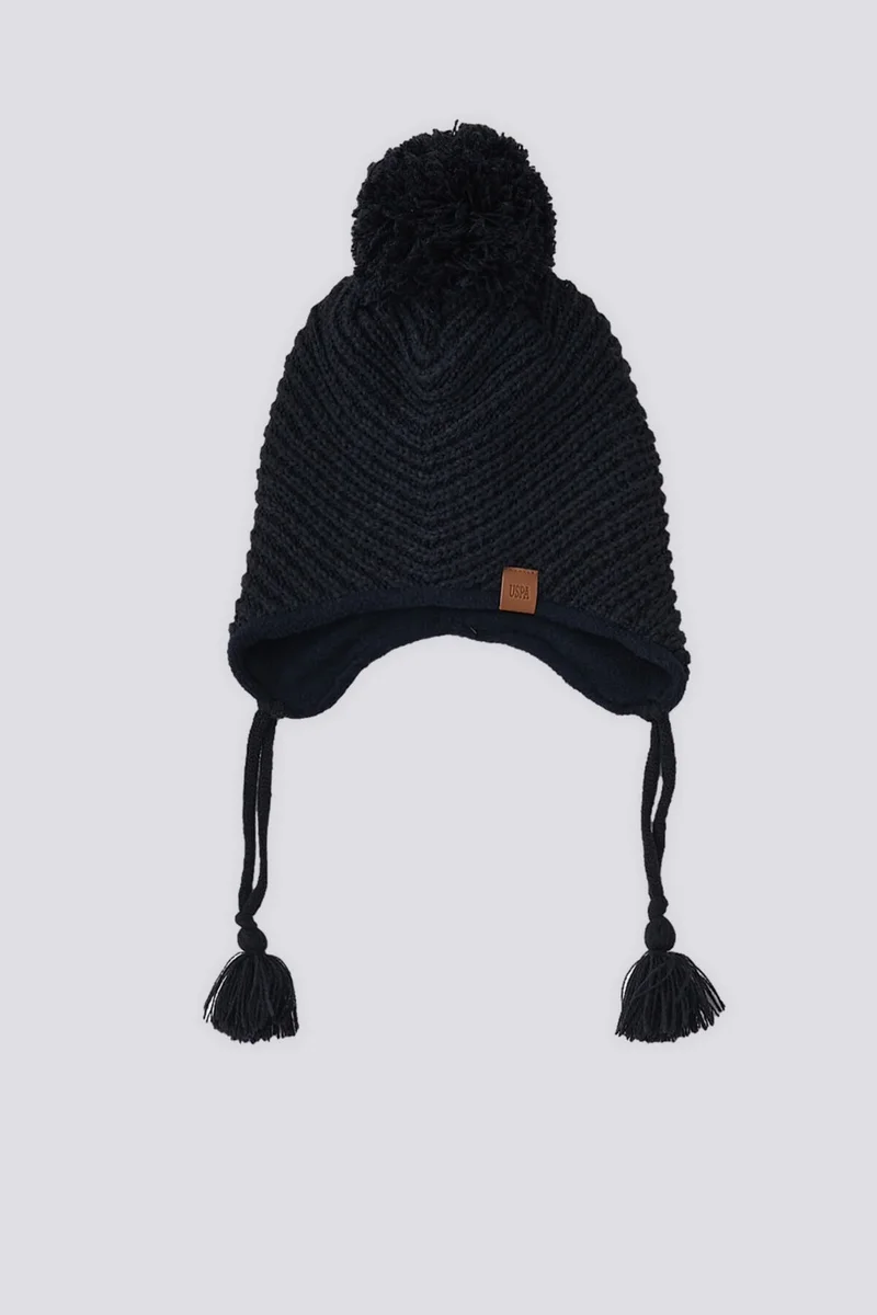 U.S. Polo Assn. BASE. Polo Assn. Base. Polo Assn Baby Boy Navy Blue Scarf-Beanie-Glove Set