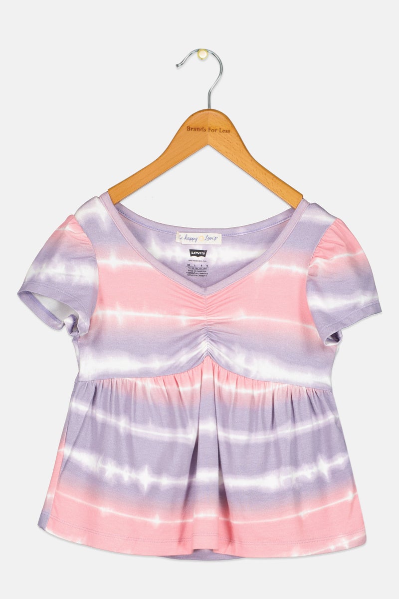 Levi's Kids Girl Tie Dye Dress, Multicolor - Image 2