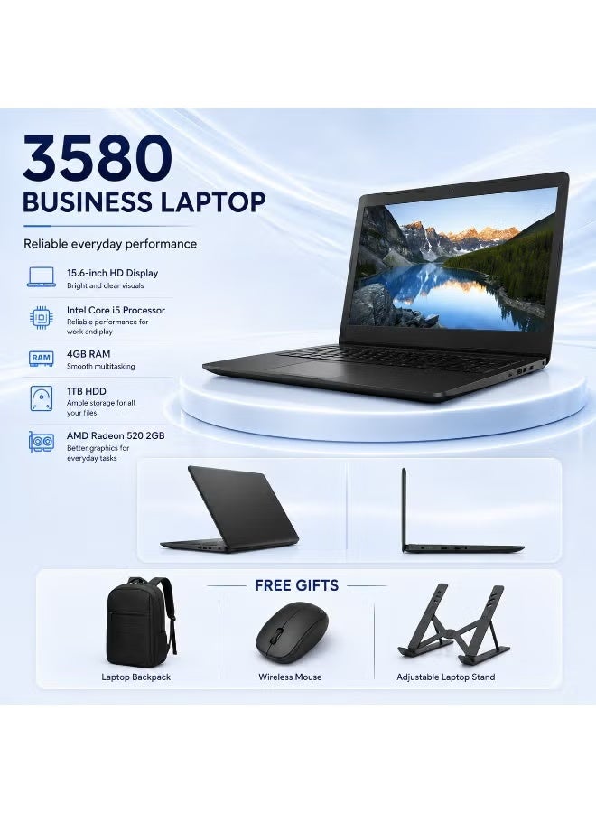Performance Laptop Intel Core i5 8GB RAM 256GB SSD Business Notebook Computer With Wireless Mouse Stand And Backpack - Image 1