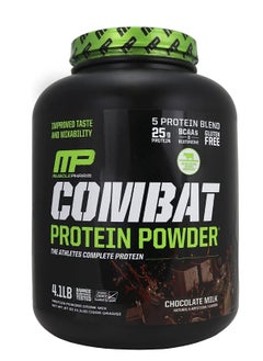 MusclePharm Combat Protein Powder Chocolate Milk 4.1 LB  - Image 1