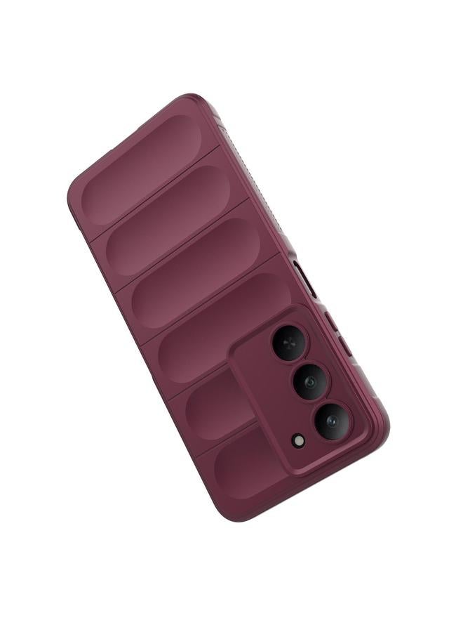 erorex Case For Realme V60 Pro / 14x 5G Global Magic Shield TPU + Flannel Phone Case - Image 5