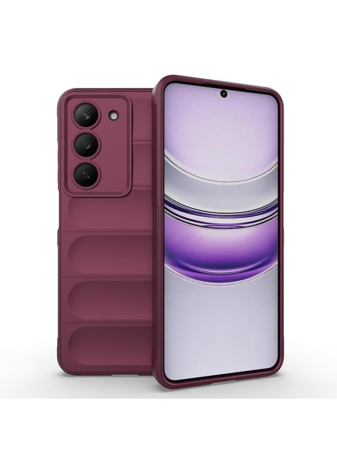 erorex Case For Realme V60 Pro / 14x 5G Global Magic Shield TPU + Flannel Phone Case - Image 1