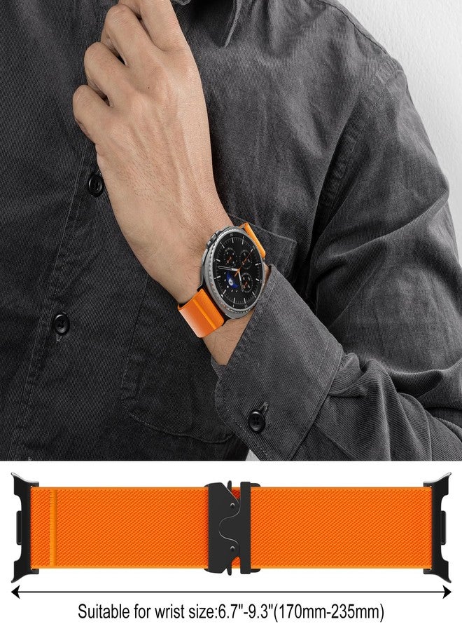 Hexasider Stretchy Nylon Band Compatible with Samsung Galaxy Watch 8 40mm 44mm/Watch 8 Classic 46mm(2025 New), Strap with Upgrade Parachute-Style Buckle for Galaxy Watch 8/Classic Bands for Men Women - Image 5