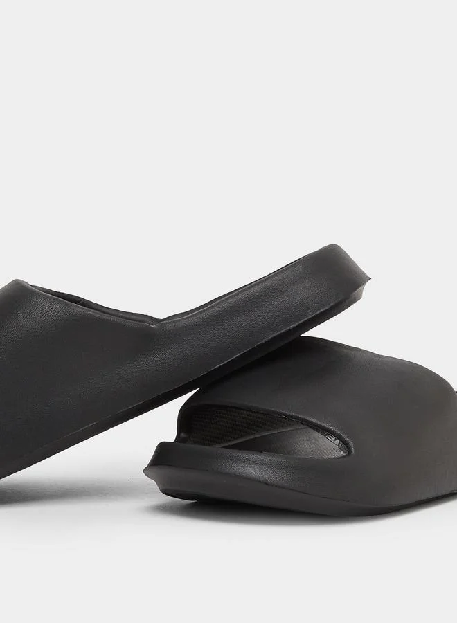 Take Two Solid Thick Sole Bathroom Slippers