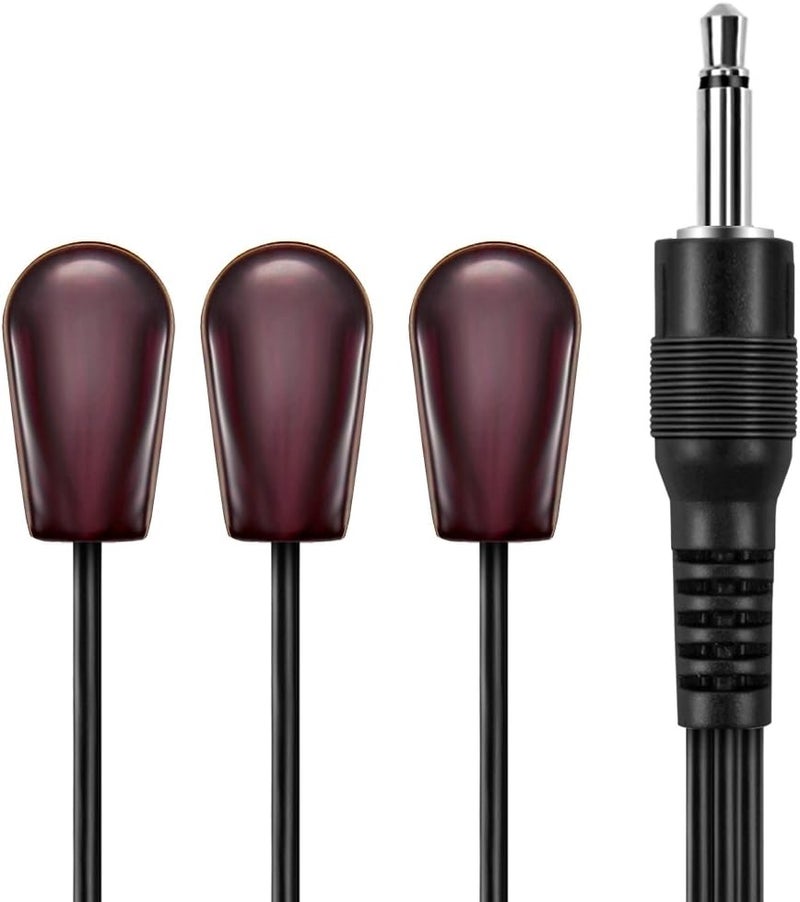 OBVIS IR Emitter Extender Cable, 10 Feet (3 Meter), 3-Eye 3.5MM Jack, Compatible with 38khz Devices, Xbox One, AV Equipment, Adhesive Backing - Image 4