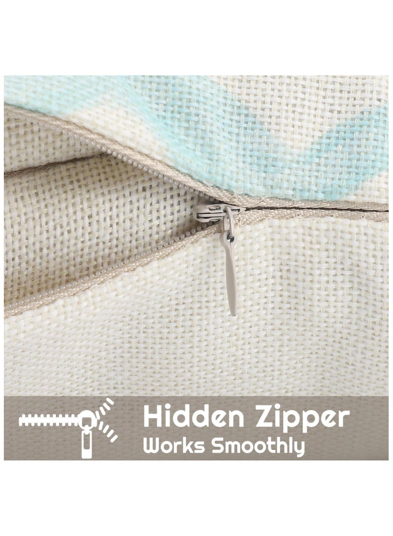 SYOSI Summer Pillow Set of 4 Covers 18" x 18", Hello Summer Pillow Cases Sweet Summer Time Throw Pillows Covers Watermelon Pineapple Summer for Home Decor Couch Sofa Patio Bedroom, Home Decor - Image 3