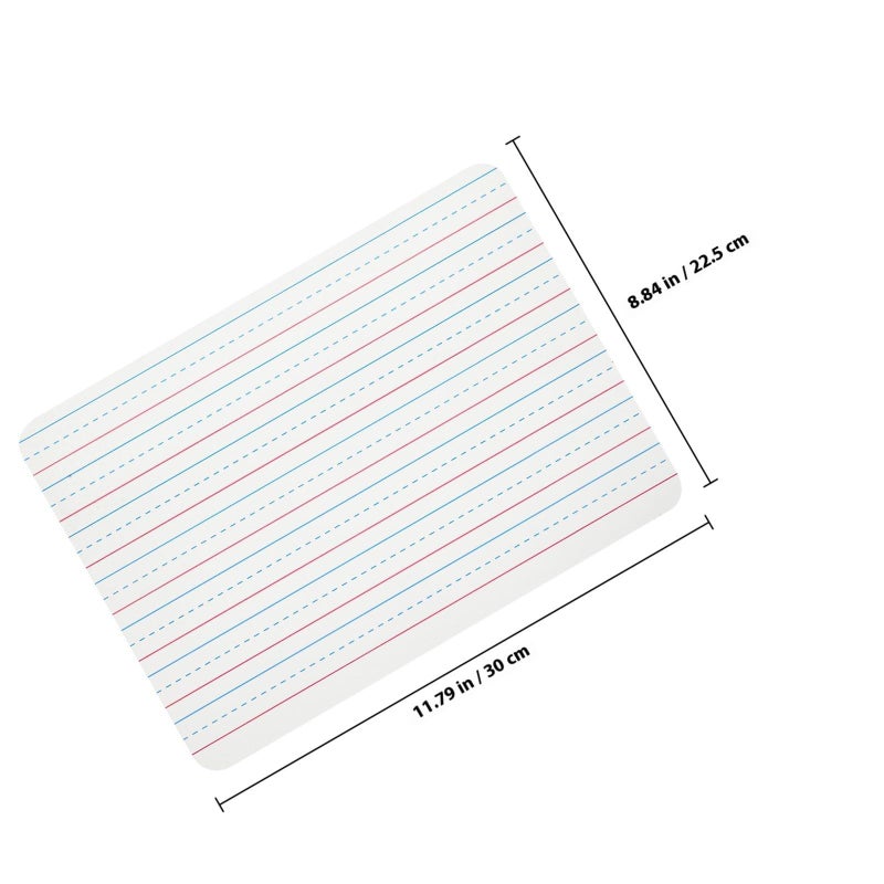 Double Sided Dry Erase Board Portable Whiteboard Lined and Plain PVC Surface for Classroom Office Home - Image 3