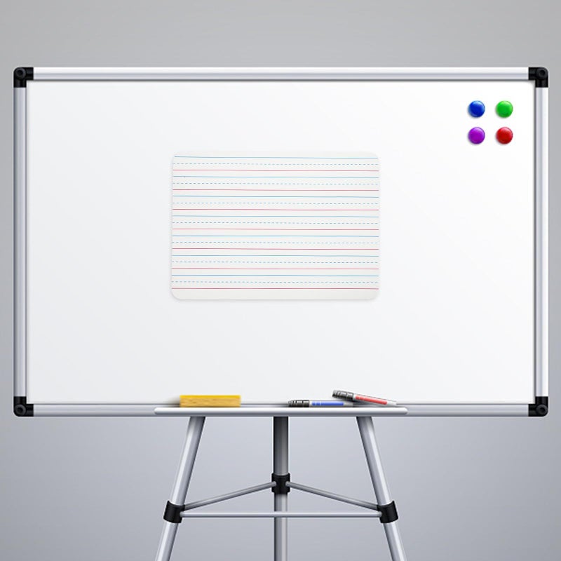 Double Sided Dry Erase Board Portable Whiteboard Lined and Plain PVC Surface for Classroom Office Home - Image 5