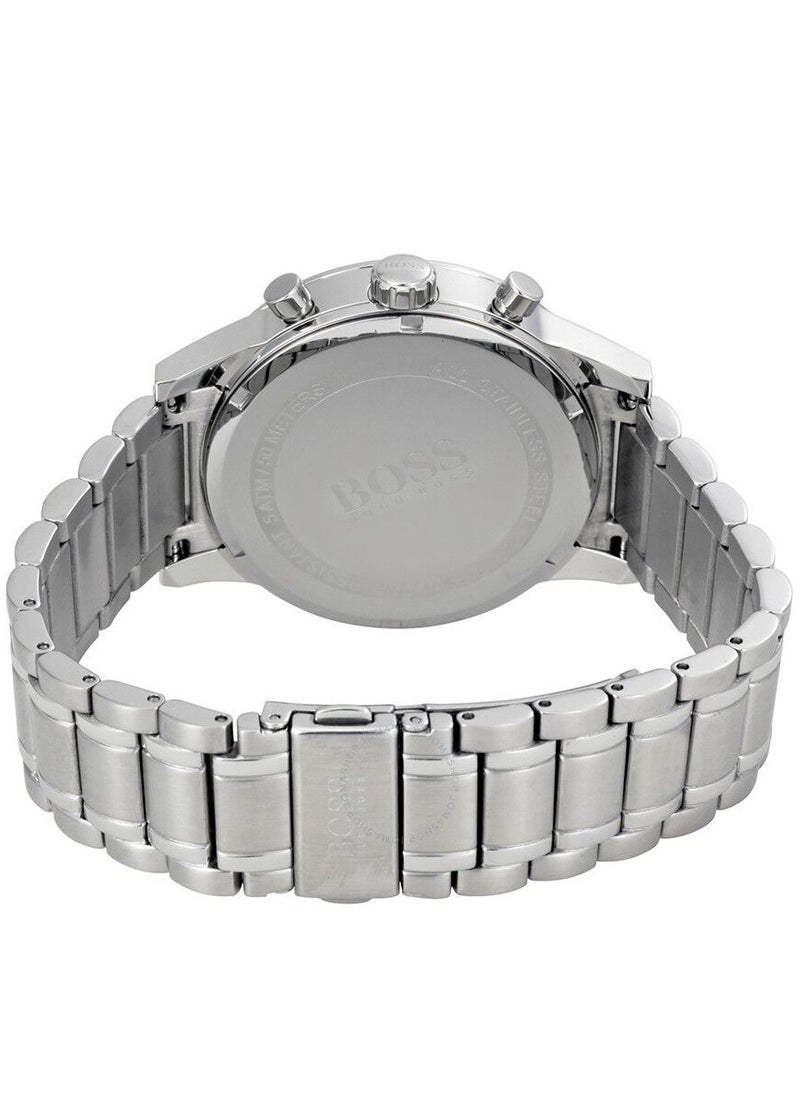HUGO by Hugo Boss - Mens Hugo Boss Aeroliner Chronograph Watch - Silver - Blue - HB1513183 - Image 1