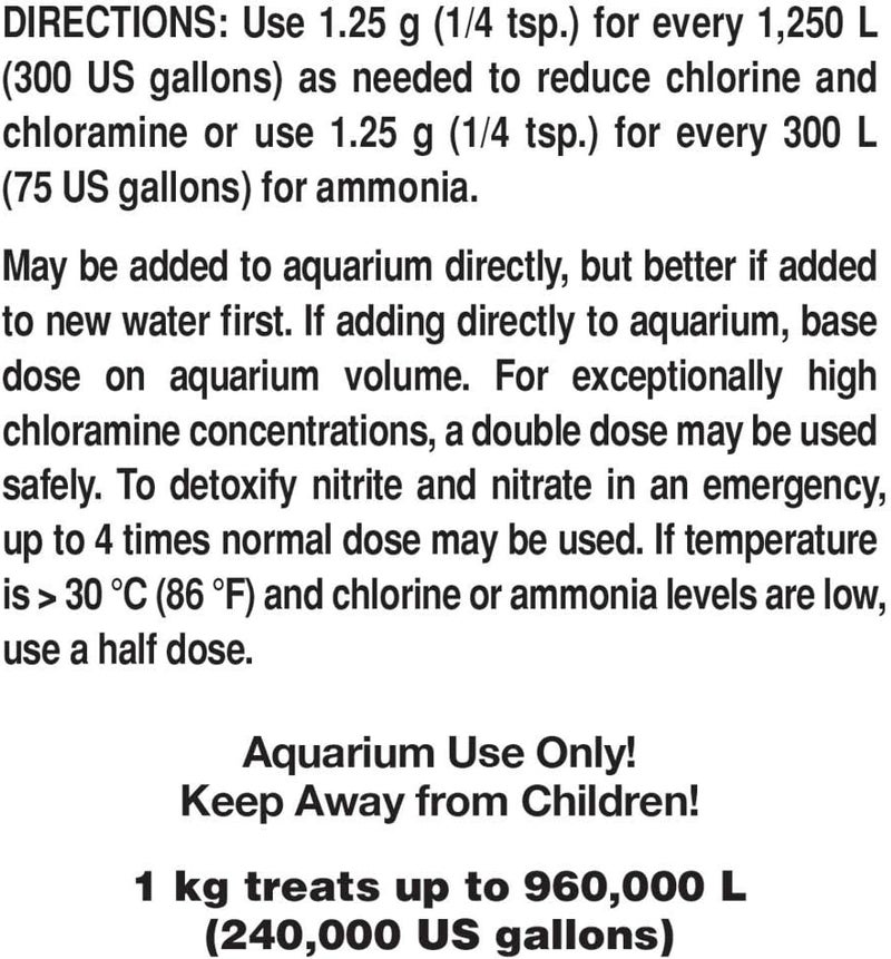 Seachem Safe Water Conditioner - 1kg Powder for Fresh and Saltwater Aquariums - Image 2