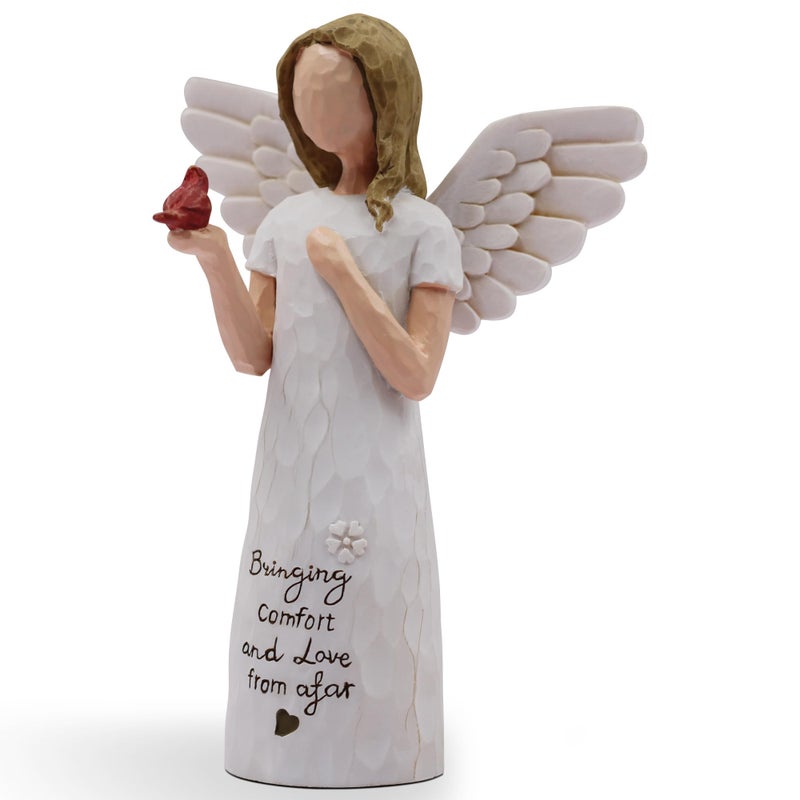 AcowSpt Cardinal Gifts for Women Cardinal Decor Sympathy Gifts for Loss of Loved One Grief Gift for Women Sculpted HandPainted Figurine