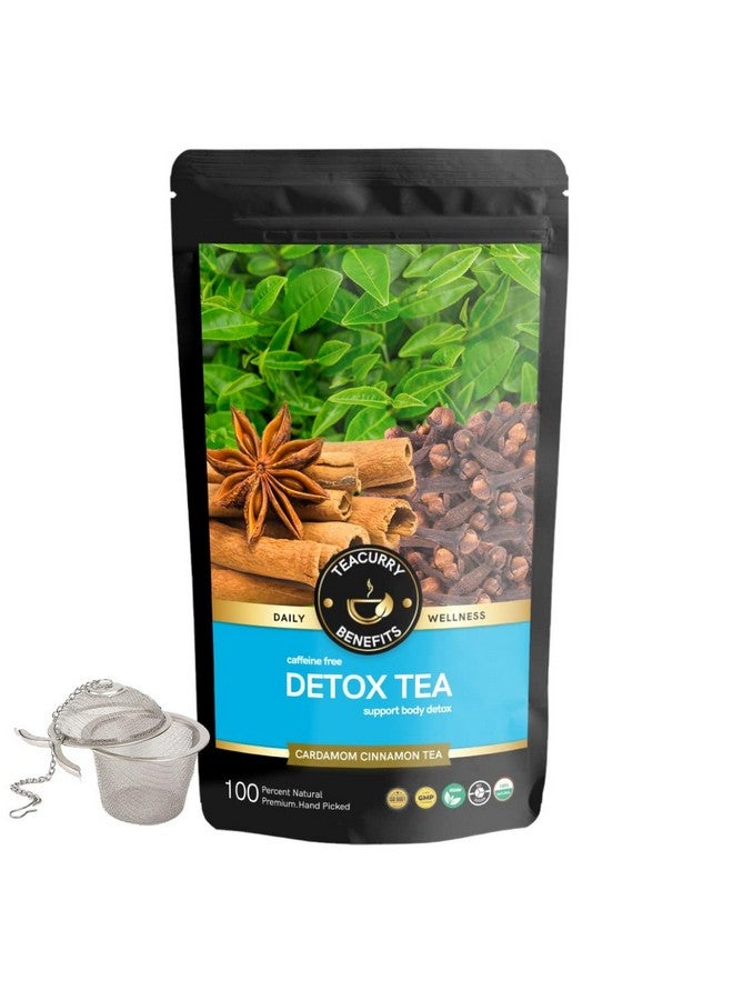 TEACURRY Detox Green Tea (2 Months Pack, 200 Grams Loose) + Infuser - Helps With Liver Detox, Intestinal Health, Metabolism - Detox Tea For Weight Management And Belly Fat Tea Bags - Image 1