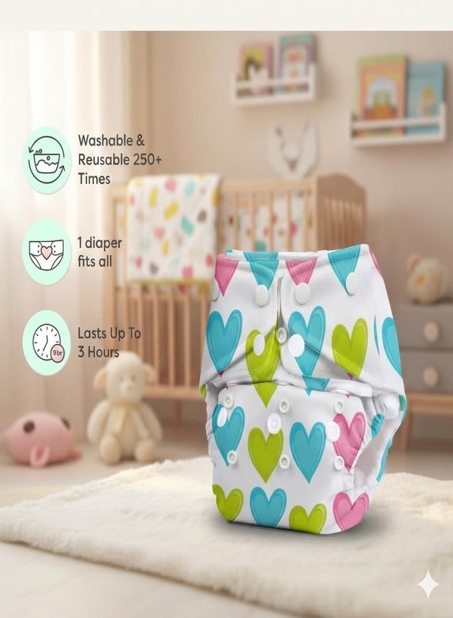 Dharmnirdosh Reusable Cloth Diapers | 3 Months– 3Years | high absorbent 4 reusable diaper 4 insert pad,Adjustable, Leakage Proof cloth diapers for babies | Freesize Diaper 5–18kg (AI) - Image 5