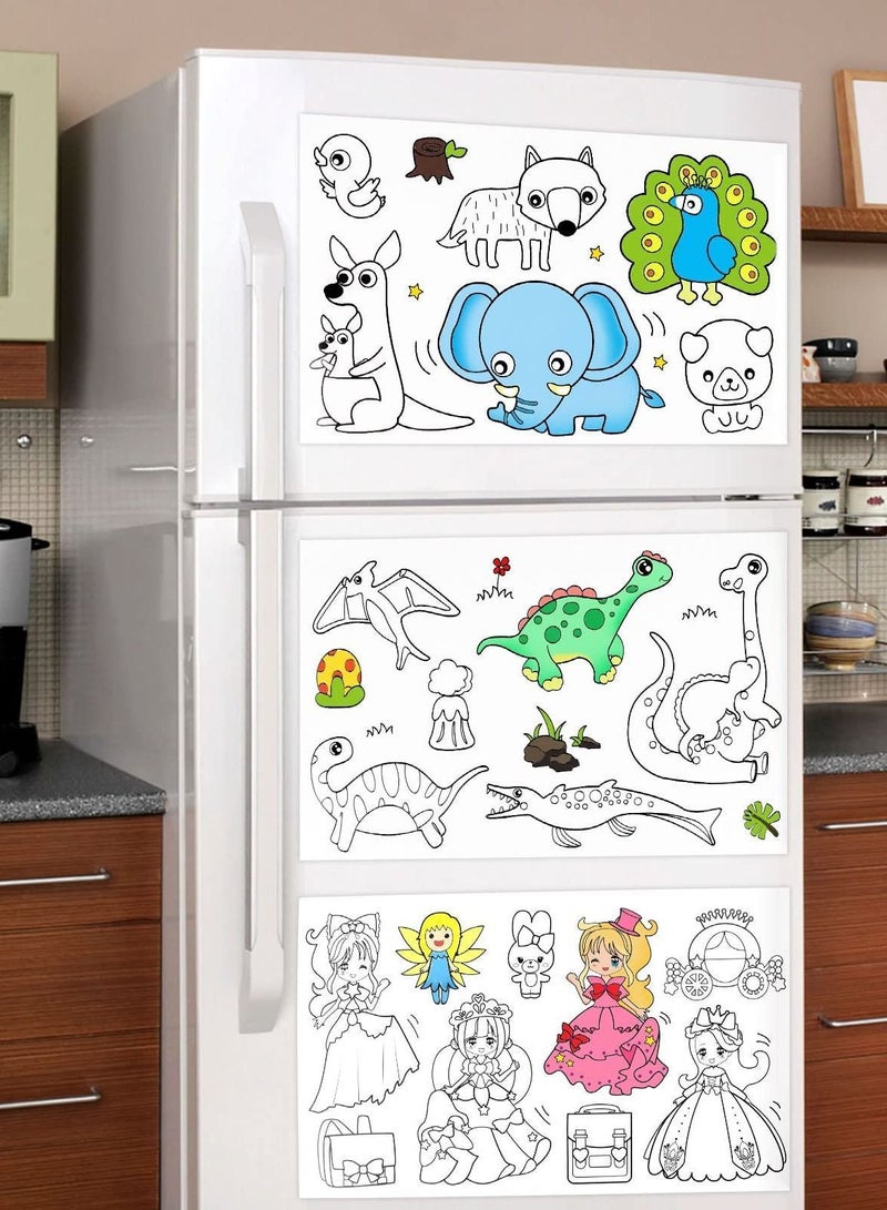 Y&D Children's Drawing Roll Paper for Kids Coloring Painting Filling Early Educational Book Dinosaur Paradise - Image 4