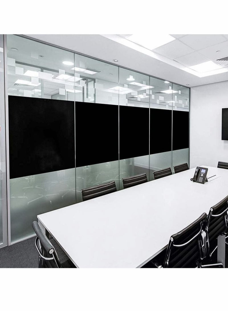 Captaintech Privacy Window Films, Self Adhesive Frosted Opaque Glass, for Bathroom Door, Decorative Stickers, UV Blocking Heat Control Coverings - Image 4