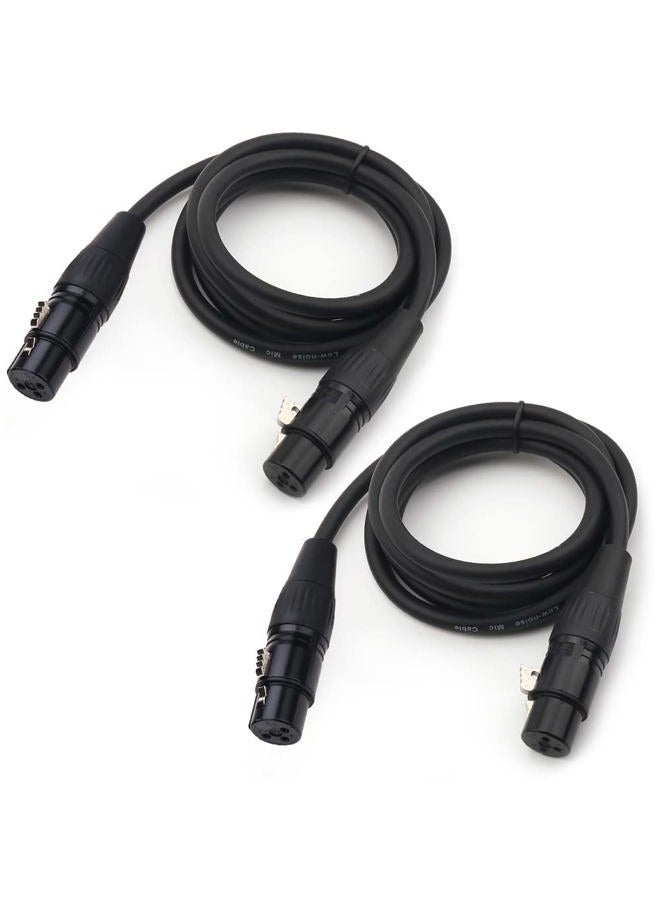 NANYI 2pcs XLR Female to Female Splitter Microphone Cable XLR to XLR Patch Cables, 3-Pin XLR Female to Female mic Cable DMX Cable Patch Cords with Oxygen-Free Copper, 10Feet/3Meter - Image 5