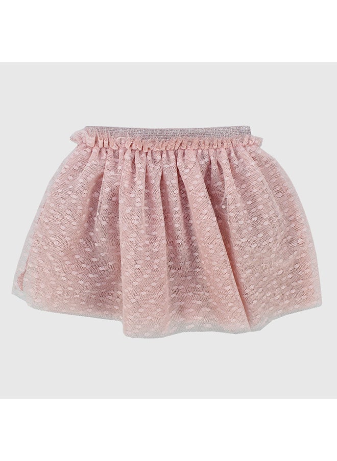 playmore Pink Dotted Ruffled Skirt  - Image 1