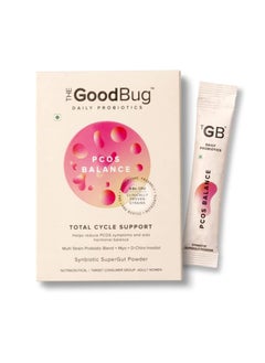 The Good Bug PCOS Balance SuperGut Powder for Women Pre And Probiotic Blend with Myo+D-Chiro Inositol Assists Weight Management, Facial Hair - 15 Days Pack  - Image 1