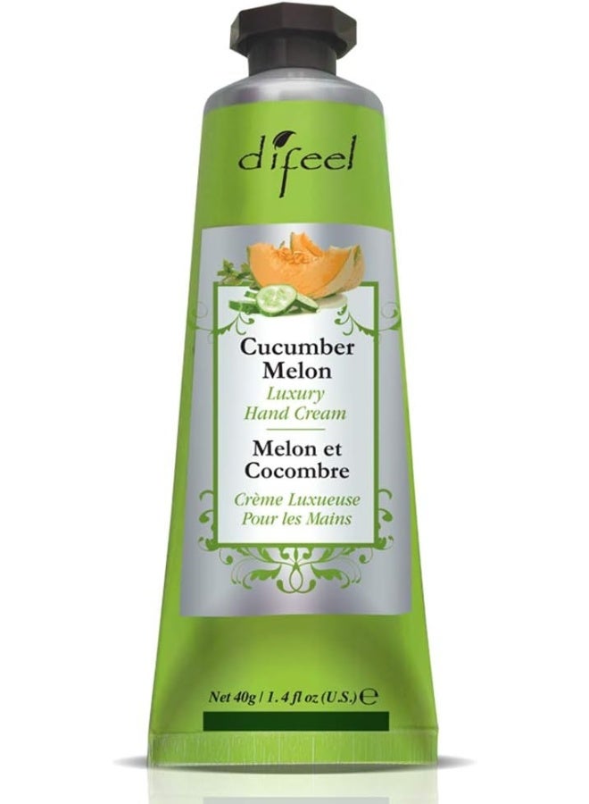 difeel Moisturizing Hand Cream - Cucumber Melon 40 Milliliters - Image 1