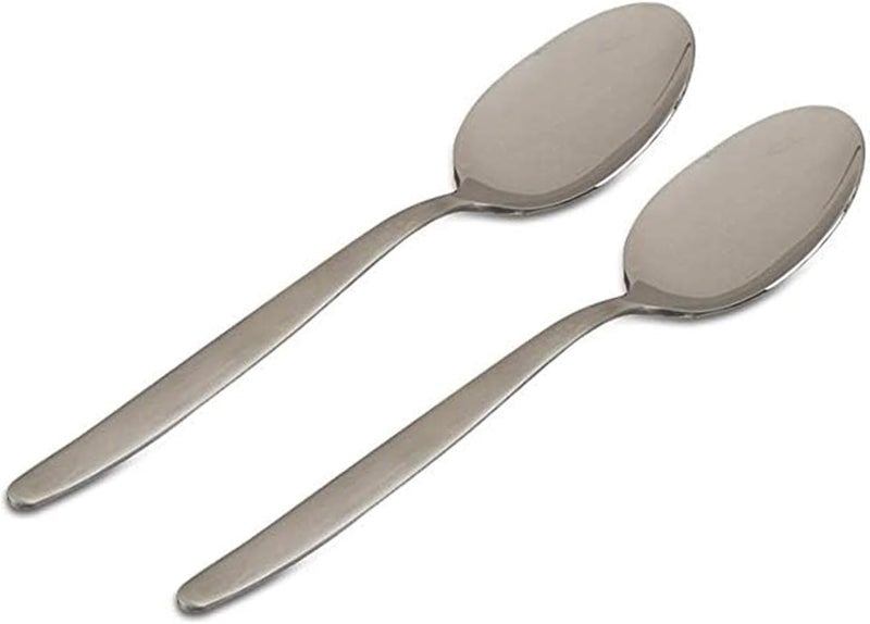 BNAZIND Kunz Small Sauce Spoon set | 8 inch Pack of 2 | 18/10 Stainless Steel Chef Spoon | Serving Plating Spoons - Image 3