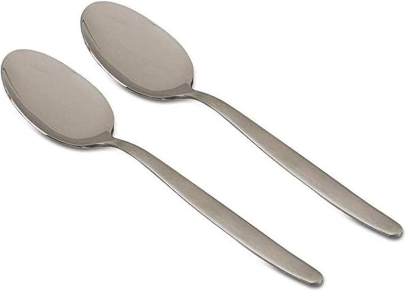 BNAZIND Kunz Small Sauce Spoon set | 8 inch Pack of 2 | 18/10 Stainless Steel Chef Spoon | Serving Plating Spoons - Image 1
